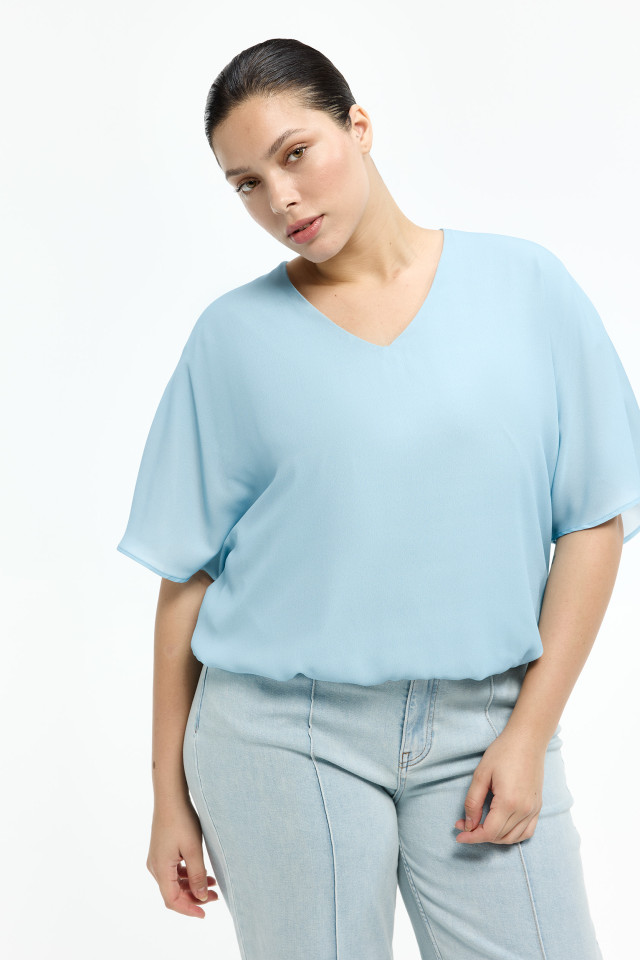 T-shirt met wijde mouwen