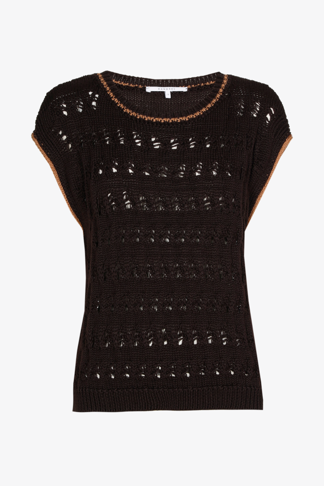 Pull boho sans manches