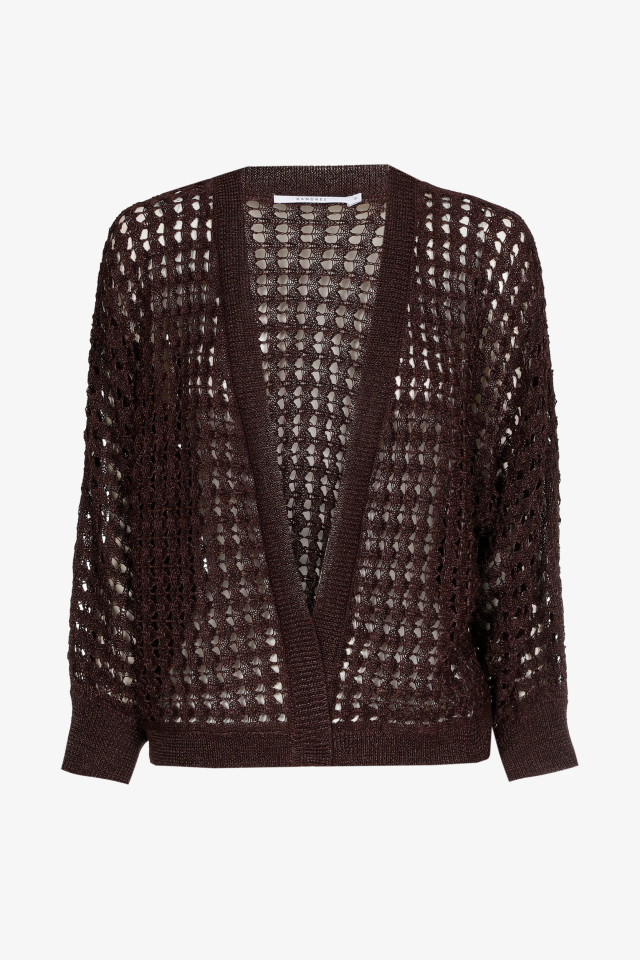 Cardigan with crochet pattern