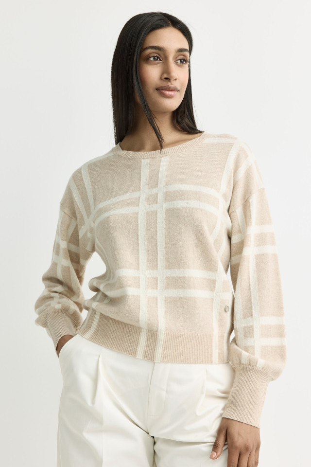 Pull à motif blockprint