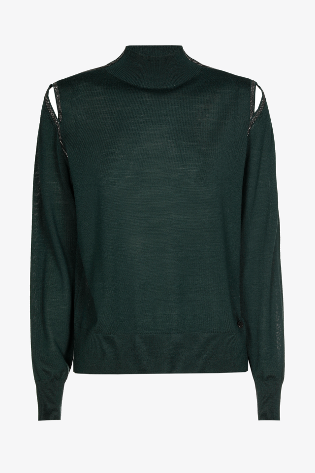 Rollkragenpullover aus Merinowolle