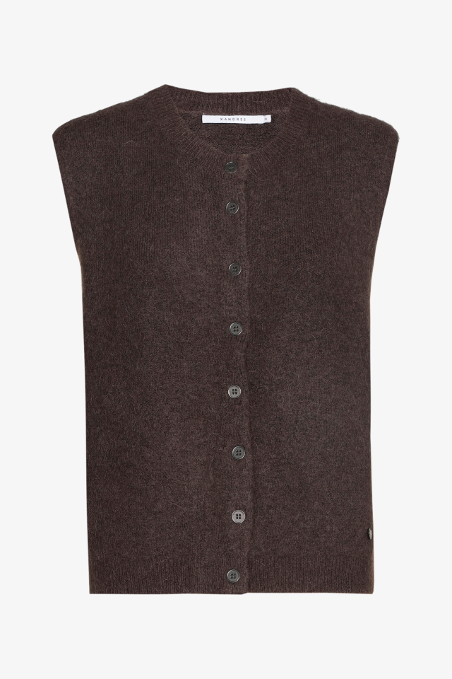 Gilet en mélange d’alpaga