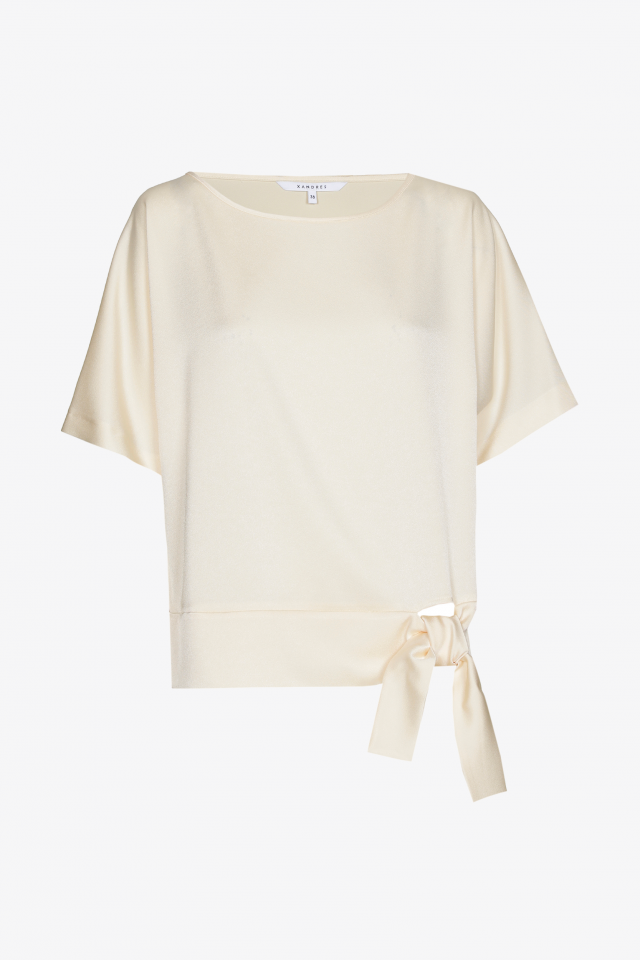 Blouse met strikdetail