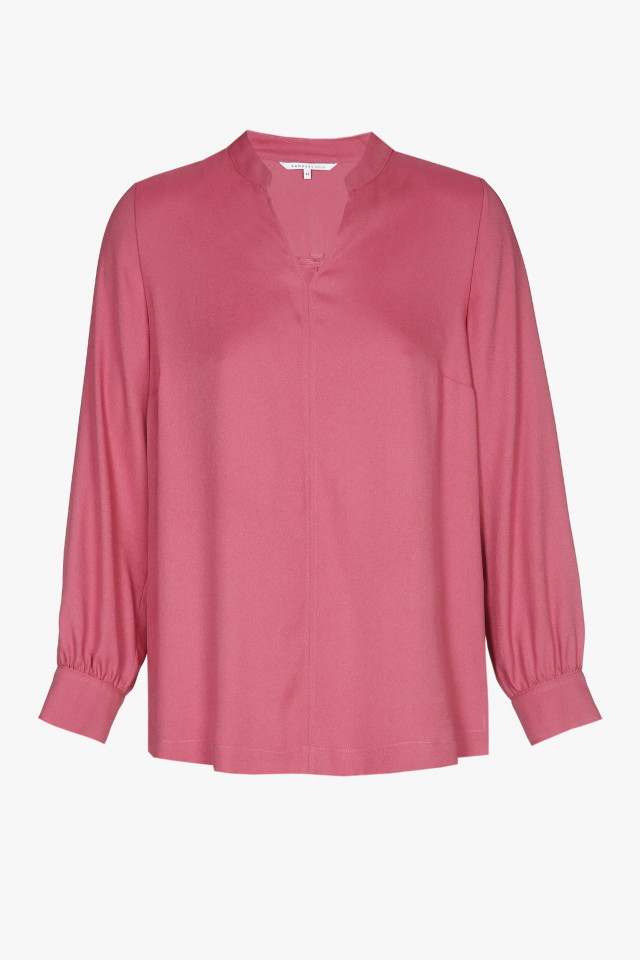 Roze blouse met lange mouwen