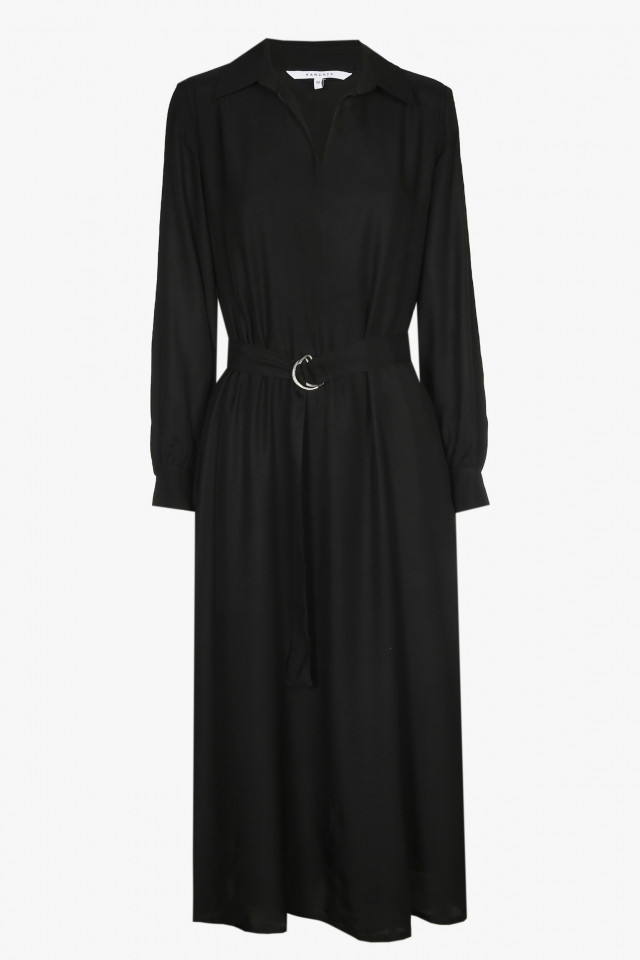 Black midi dress