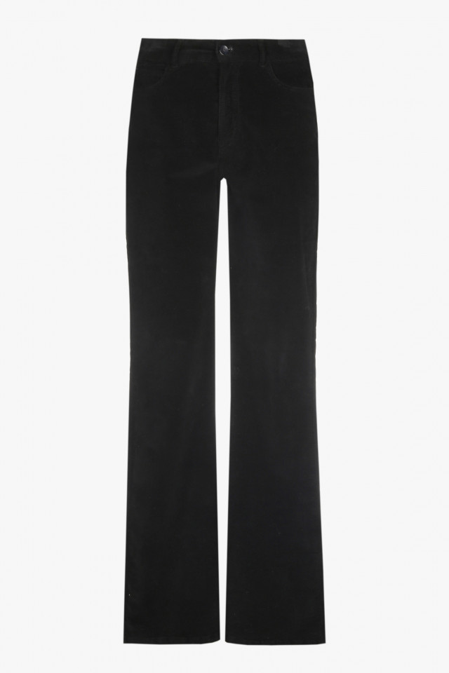 Black trousers with straight fit