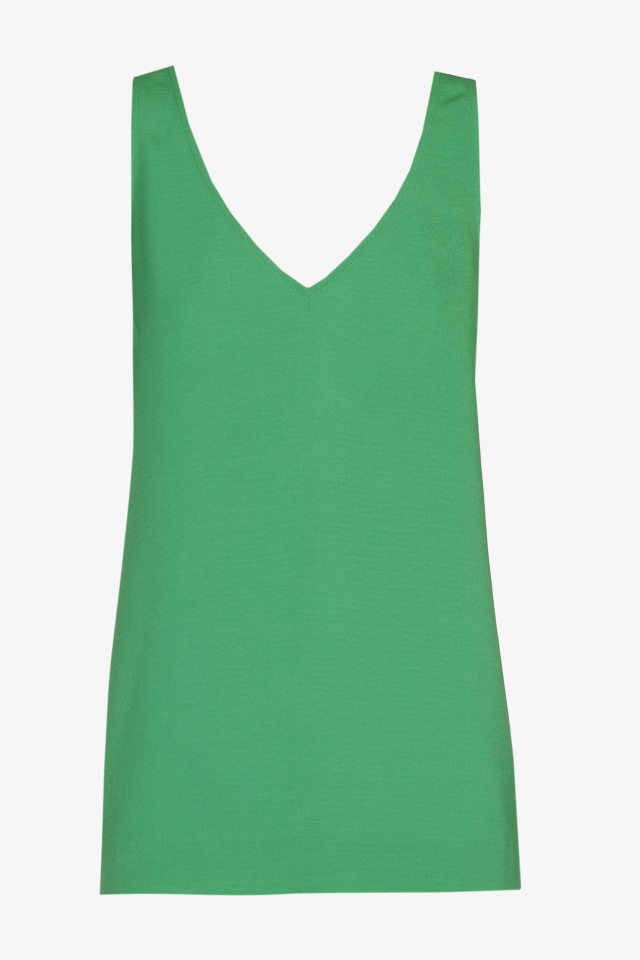 Green sleeveless top 
