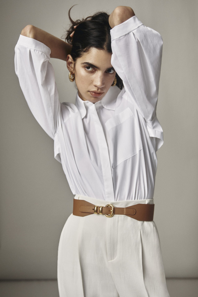 White shirt with organic cotton