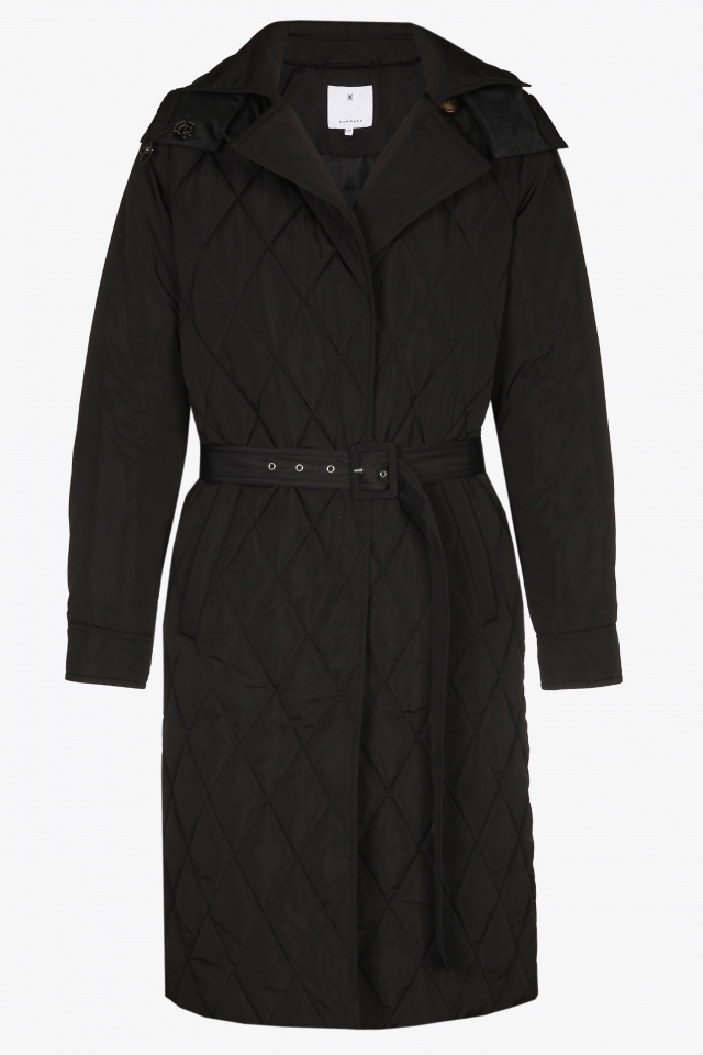 Quilted trenchcoat
