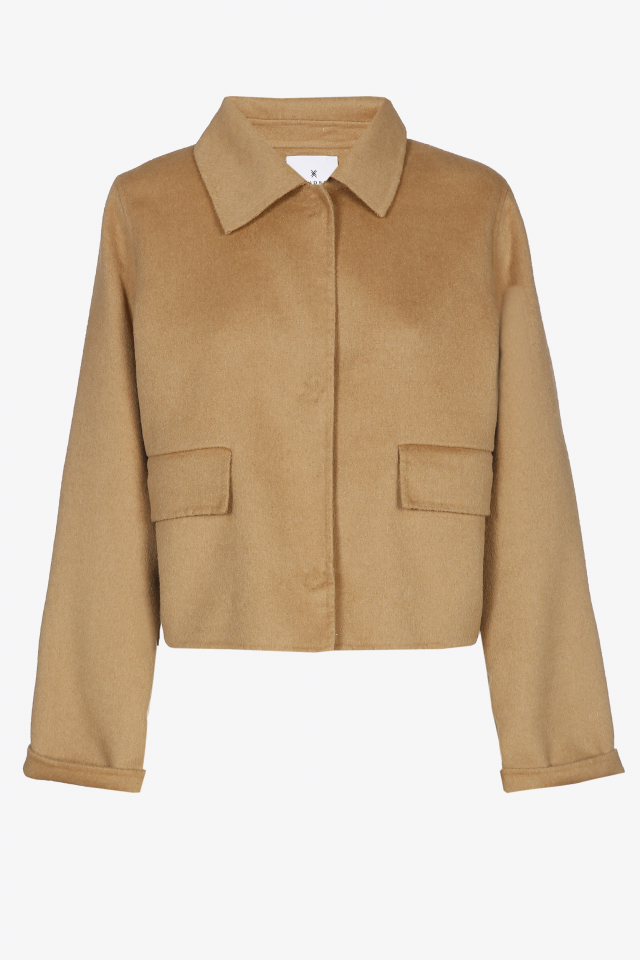 Veste confectionnée dans un mélange de laines