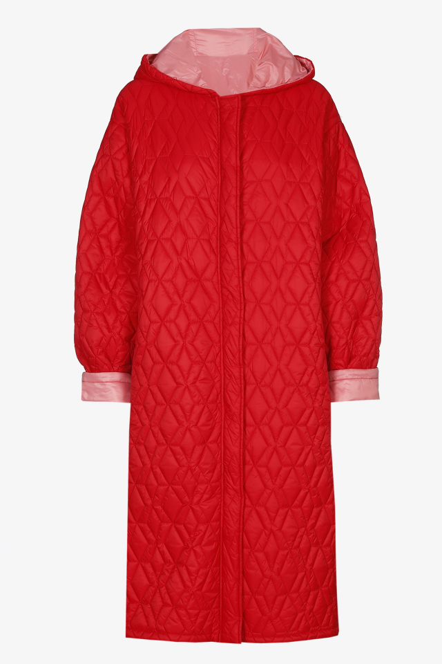 Lange matelassé parka