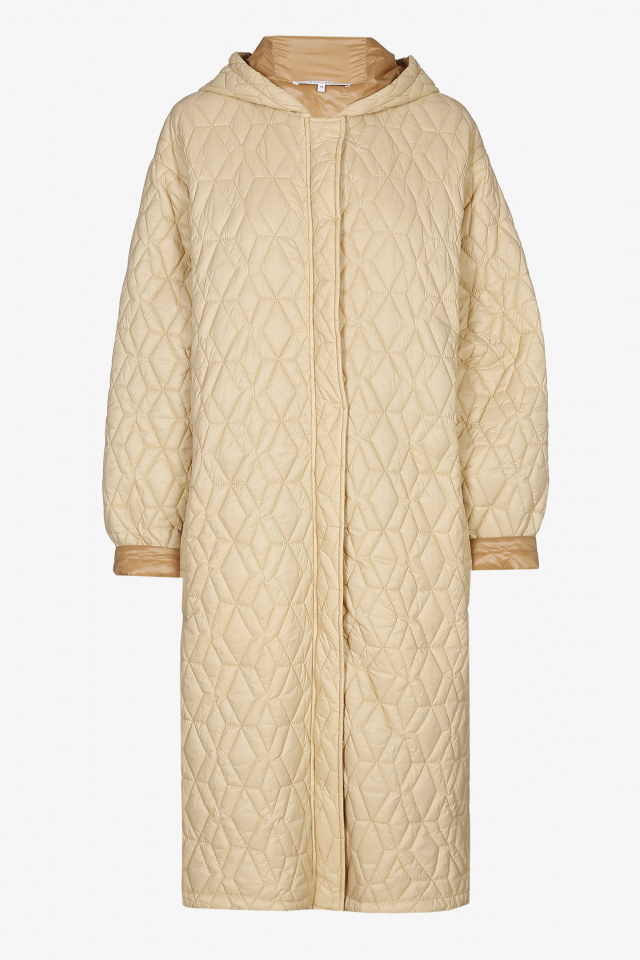 Lange matelassé parka