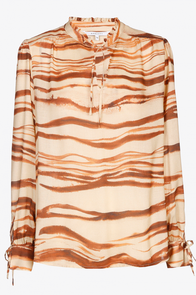 Soepelvallende blouse