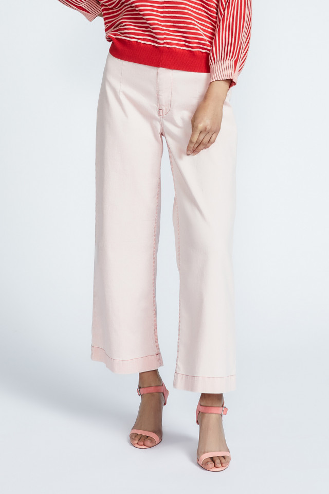 7/8 broek met wijde pijpen