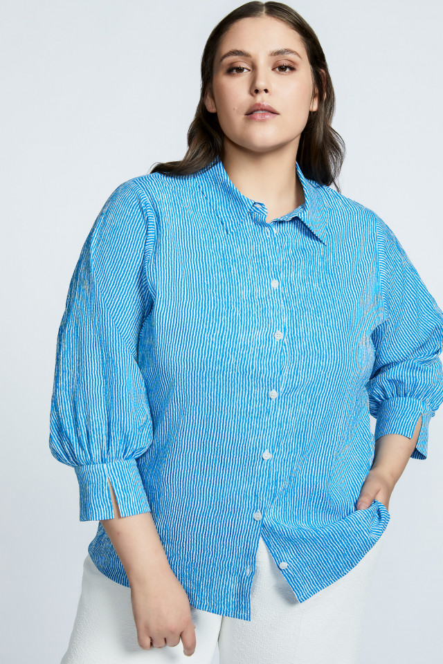 Blouse met gestreepte print