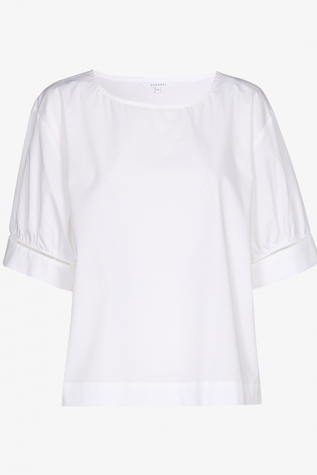 Blouse surdimensionnée à manches courtes