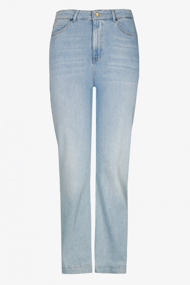 Pale jeans with straight legs