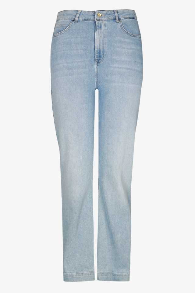 Bleke jeans met rechte pijpen