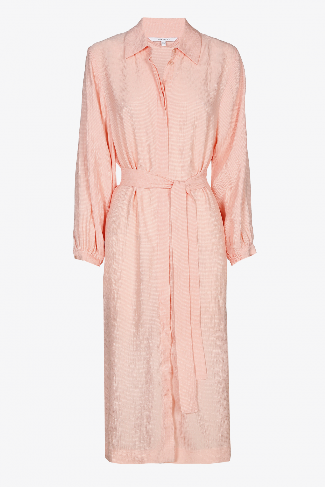 Robe au tomber souple avec ruban à nouer