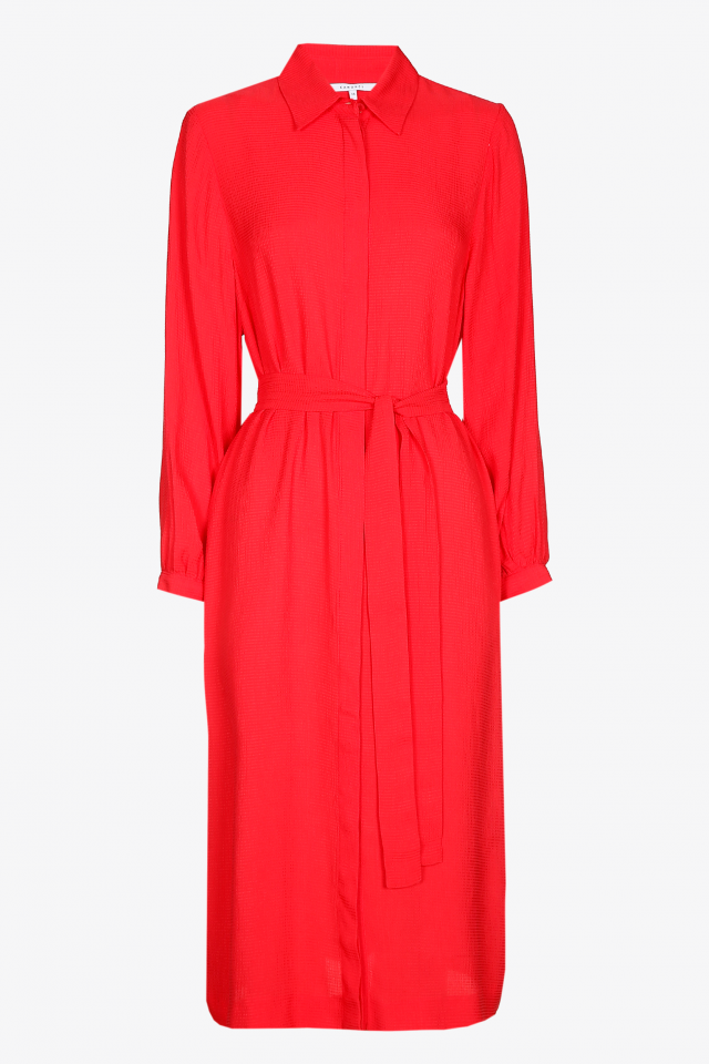 Robe au tomber souple avec ruban à nouer