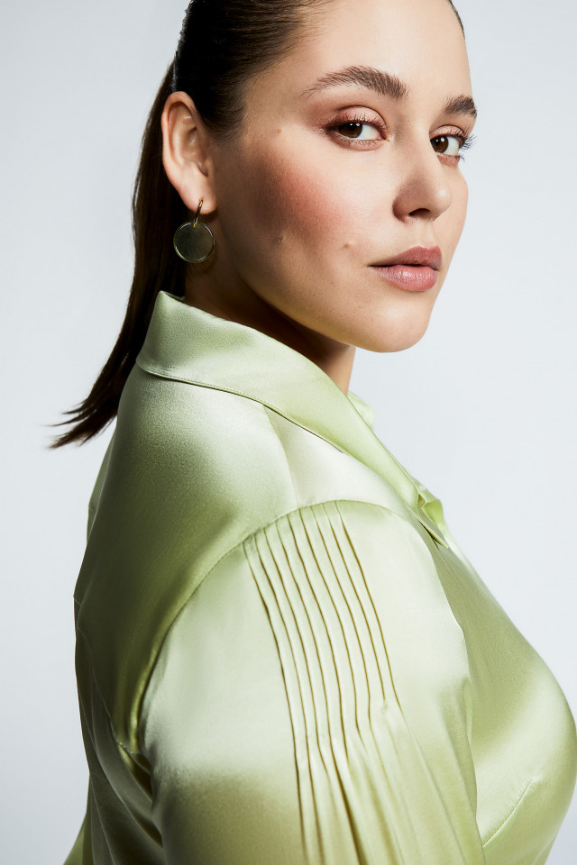 Blouse van zijde