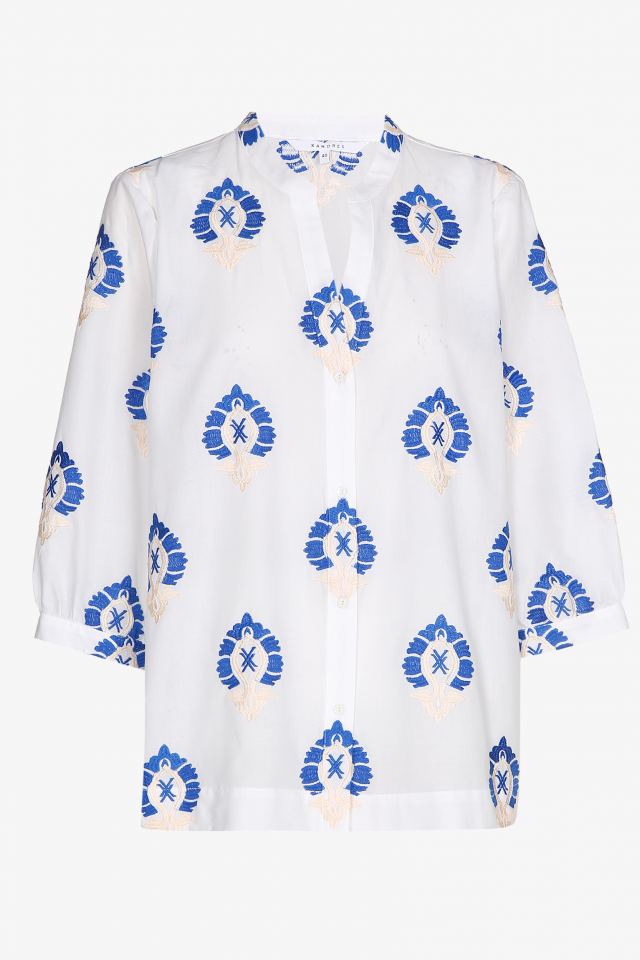 Blouse with embroidery