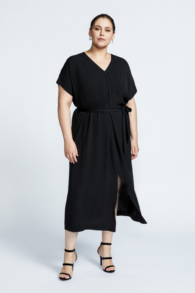 Summery dress in crepe fabric