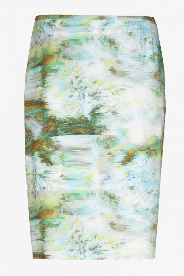 Summery mid-length skirt