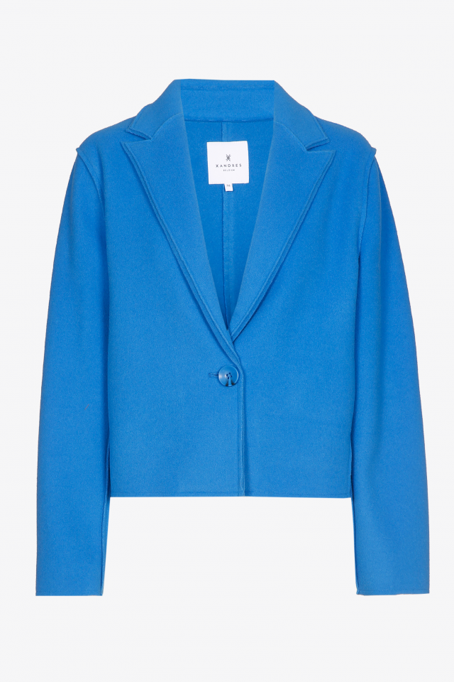 Short jacket with side pockets