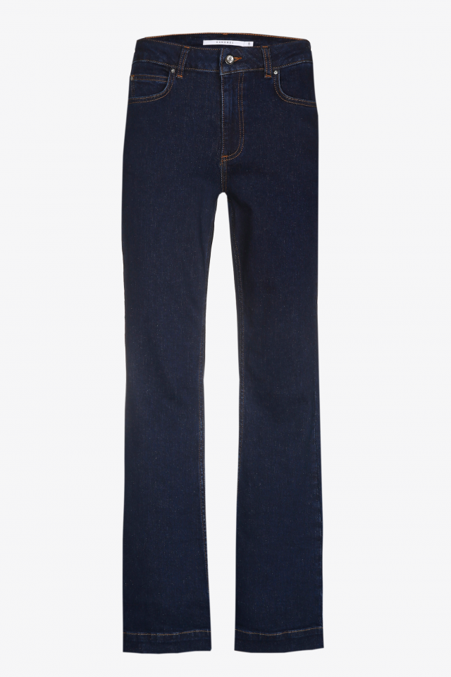Jeansbroek met wijde pijpen