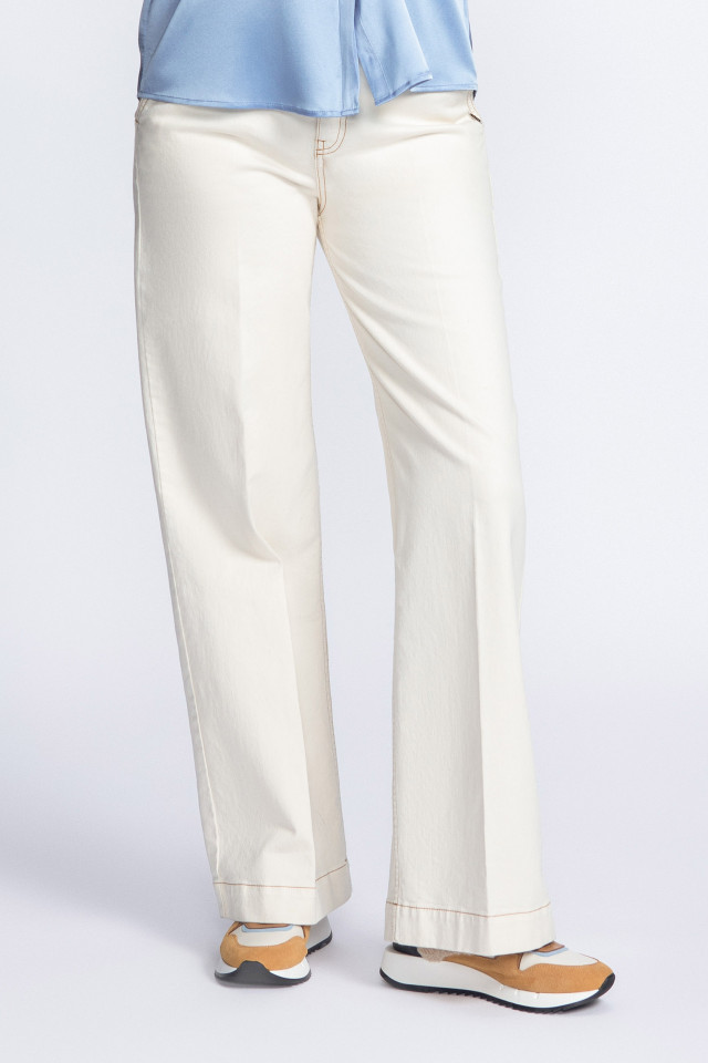 Hose aus Baumwolle im Jeanslook