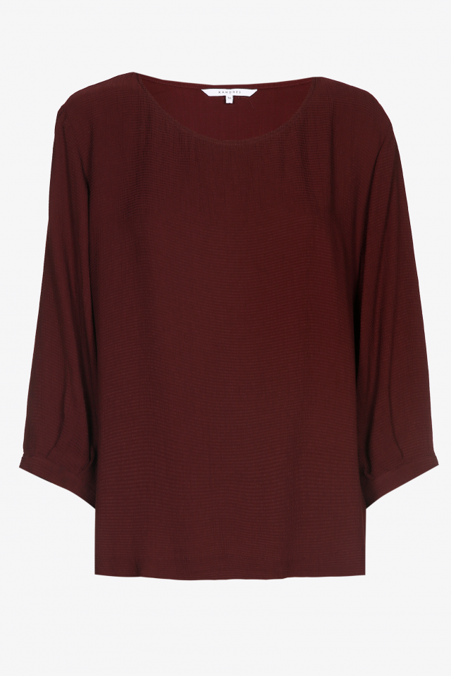 Blouse souple à manches bouffantes