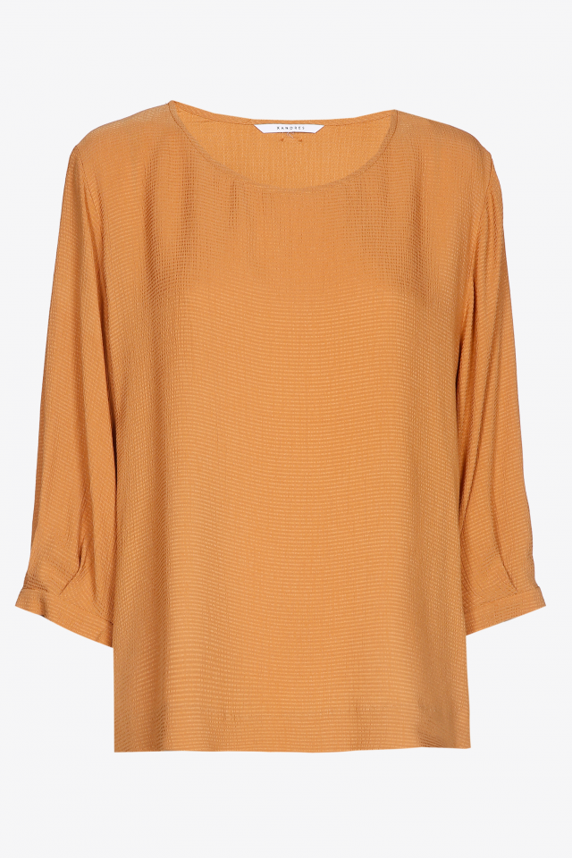 Blouse souple à manches bouffantes