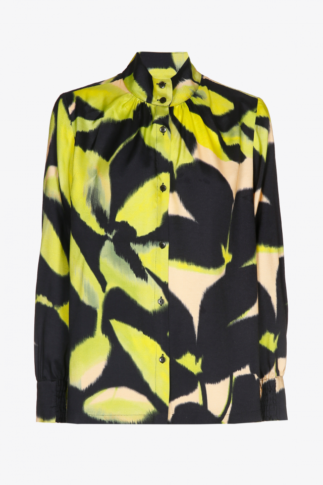 Blouse with floral print