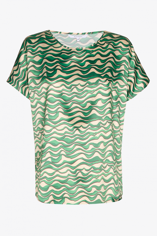 Blouse à motif ondulé