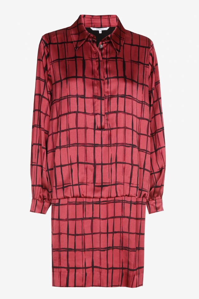 Robe midi à motif