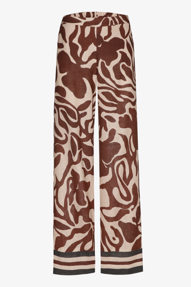 Broek met organisch motief