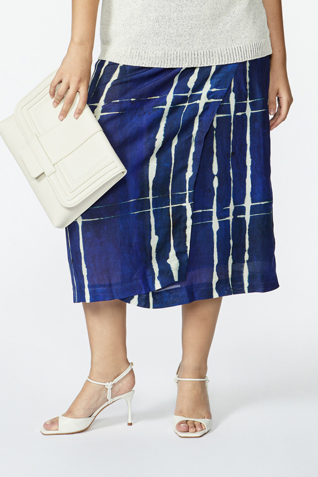 Skirt with watercolour print