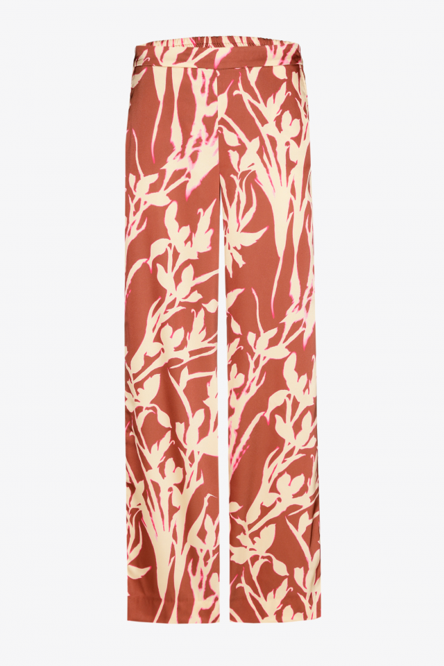 Trousers with original floral print