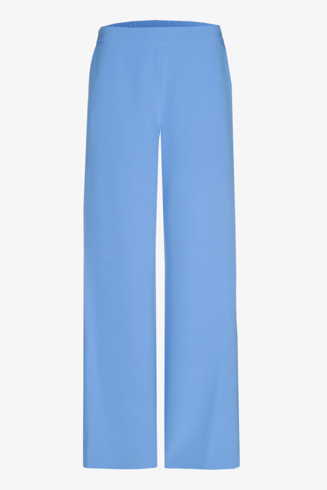 Soepelvallende broek met wijde pijpen