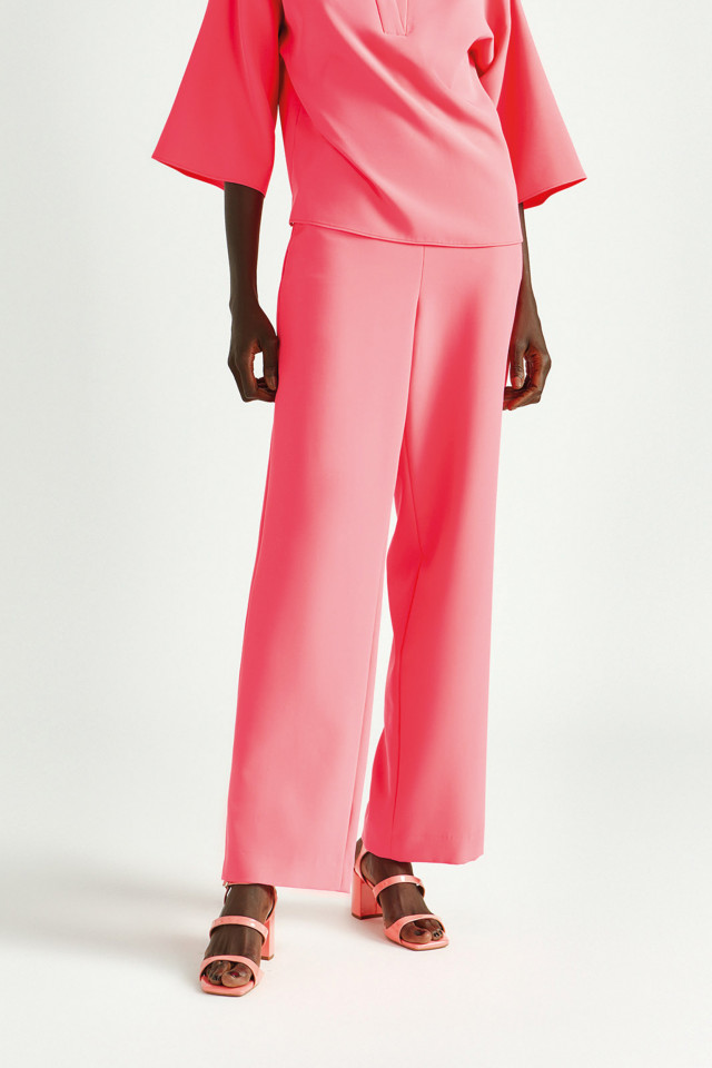 Pantalon fluide à jambes larges