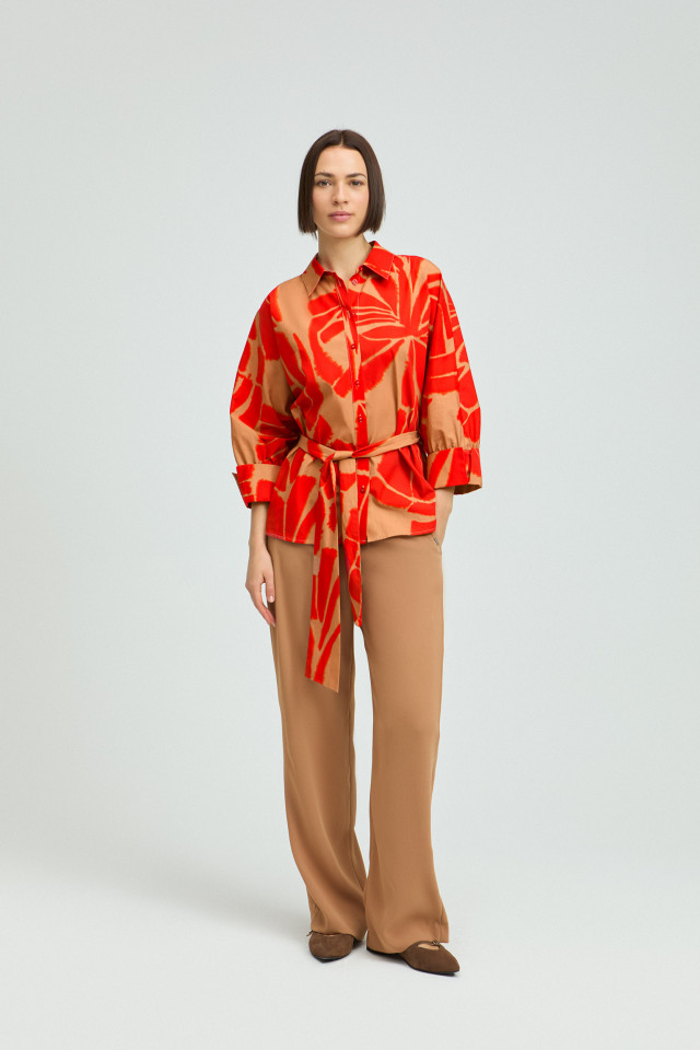 Pantalon habillé à jambes larges
