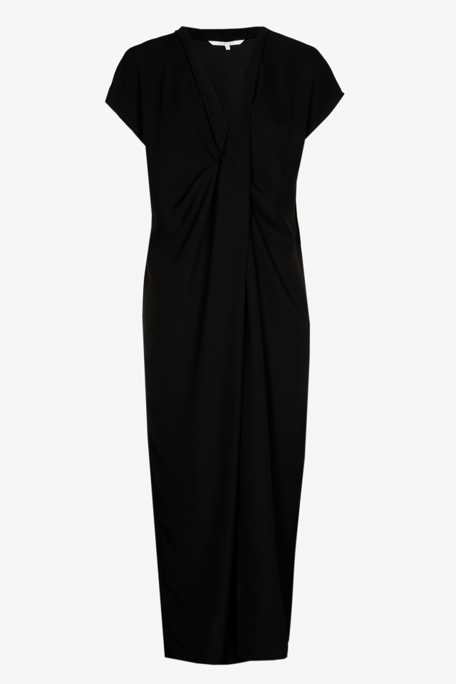 Robe élégante avec détail plissé