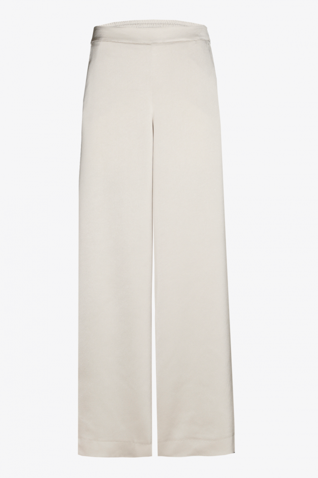 Broek van glanzende stof