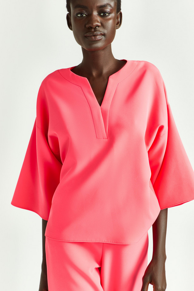 Blouse in soepele stof