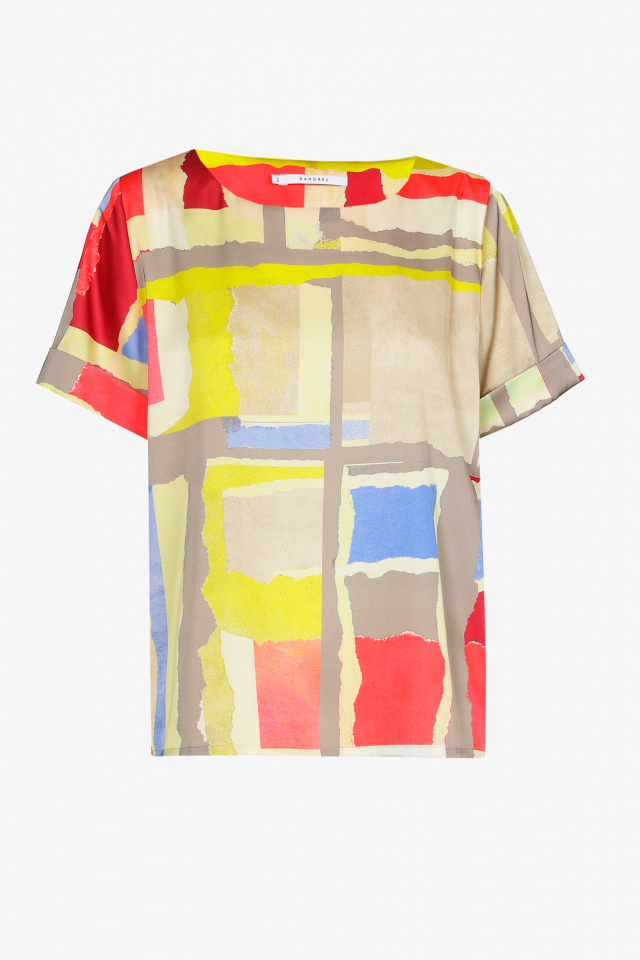 T-shirt met kleurrijke print