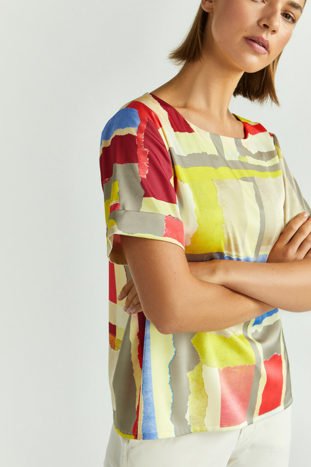 T-shirt met kleurrijke print