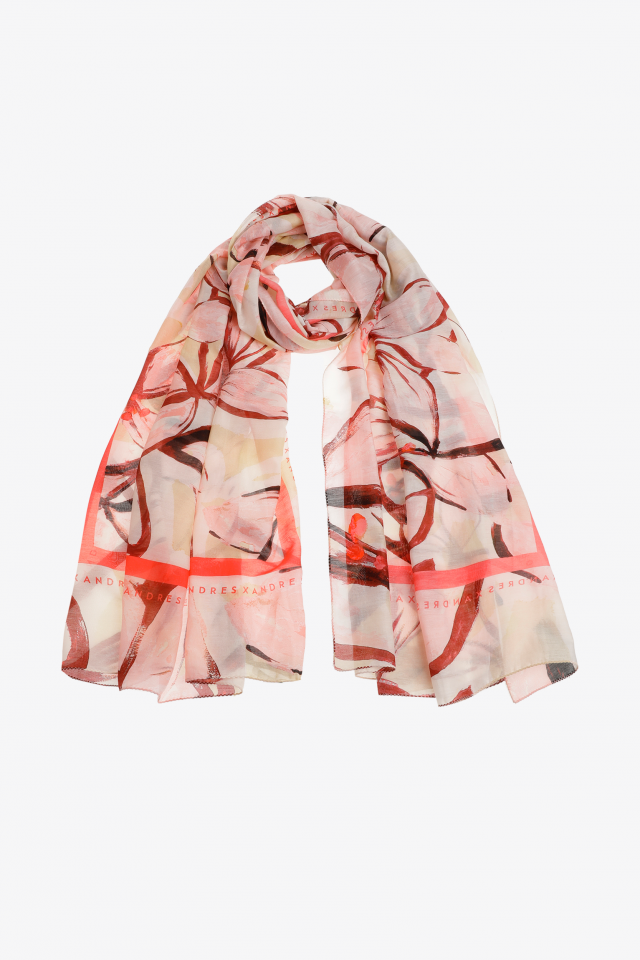 Écharpe à motif floral
