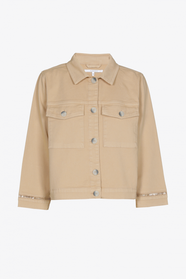 Veste courte avec entre-deux