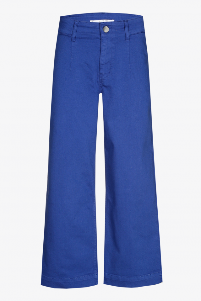 Pantalon en jean à taille marquée